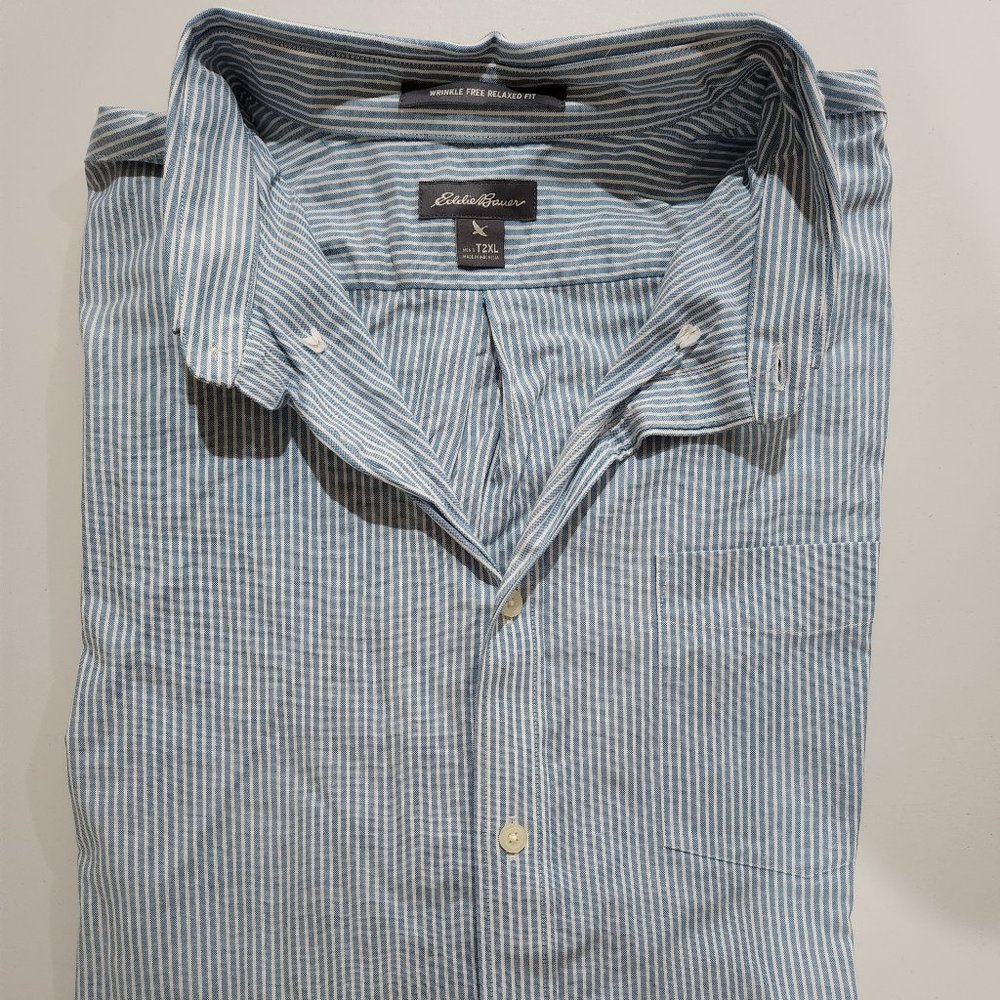 Eddie Bauer T2XL Men's Long Sleeve Dress Shirt